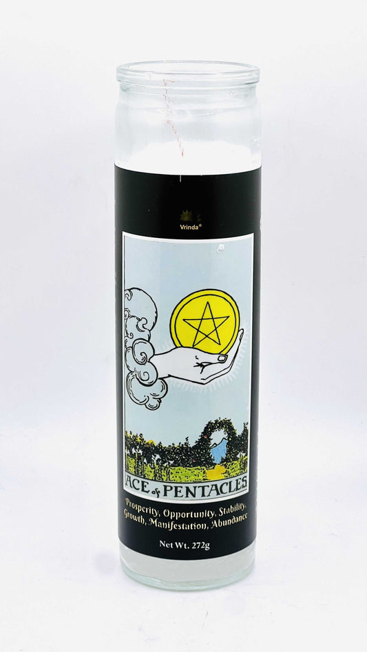 Ace of Pentacles Tarot Candle